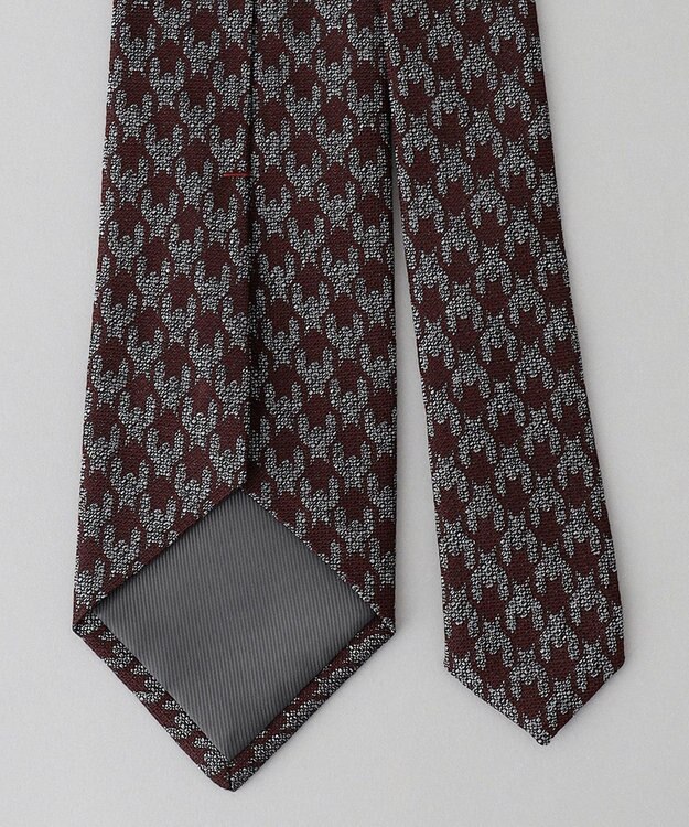 GOTAIRIKU 【Fermo Fossati】千鳥 ネクタイ ワイン系8