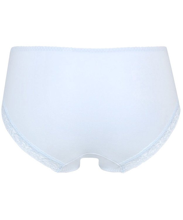 Wing ショーツ　【ときはなつブラ】　KB2871とペア　身生地部は綿混素材　はきこみ丈あさめ　ウイング／ワコール　KF2371 サックス