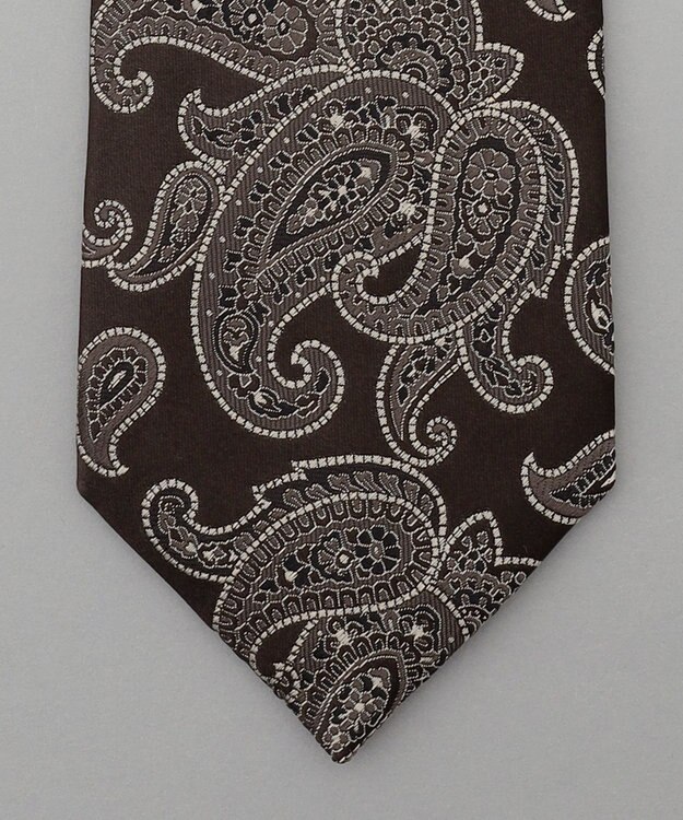 GOTAIRIKU GOTAIRIKU別注【MANTERO SETA/マンテロ・セタ】ネクタイ_ペイズリー ダークブラウン系4