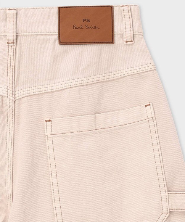 Paul Smith コントラストステッチ カーペンターパンツ ライトピンク