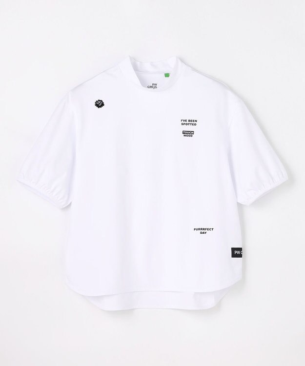 PW CIRCULUS 【WOMEN】パフスリーブモックT  2026年モデル ゴルフウェア レディース ホワイト系