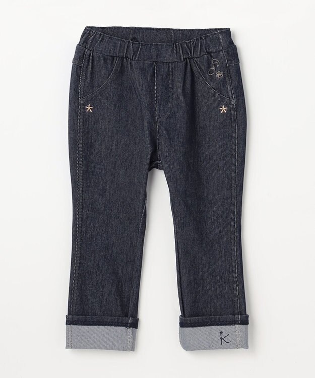 組曲 KIDS 【80-100㎝】シンフォニー デニムニットパンツ ネイビー