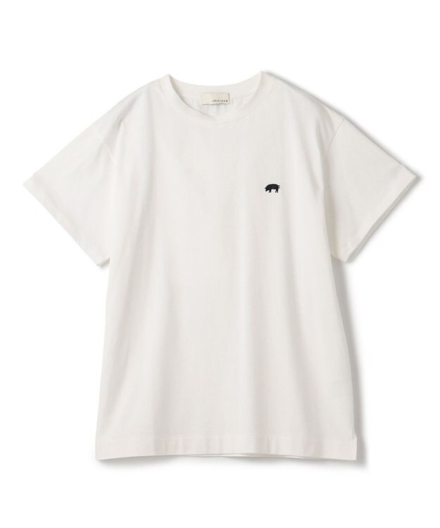 uncrave 【UNISEXあり】トンカツ Tシャツ（uncrave WHITE） オフ