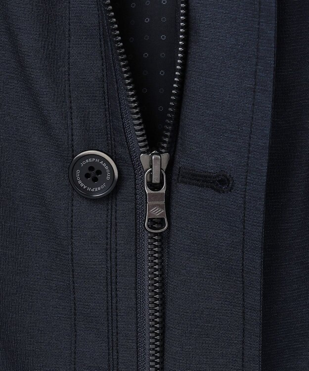 JOSEPH ABBOUD 【キングサイズ・撥水・ストレッチ】インタレースストレッチ ドライビング ジャケット ネイビー系