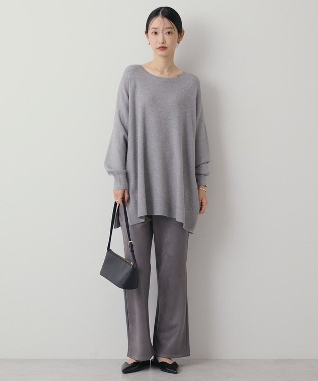 AMERICAN HOLIC バイパチロングニットプルオーバー Gray Mixture