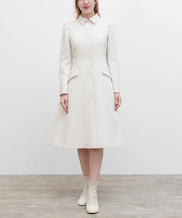 TOCCA 【洗える】CANVAS STORY ステンカラーコート アイボリー系