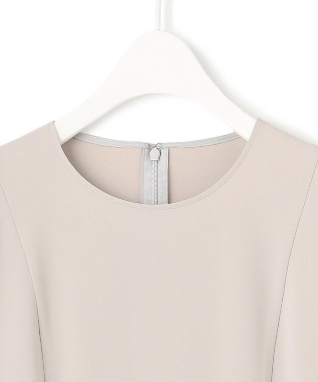 ICB L 【UVカット・防シワ・速乾・洗える】Fied タックデザインブラウス グレージュ系