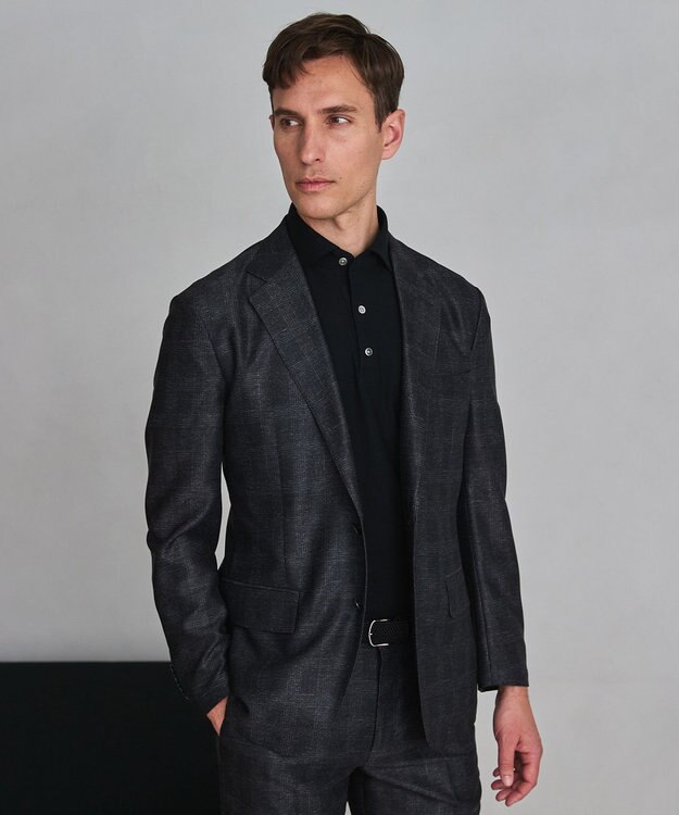 GOTAIRIKU セットアップ仕様【猛暑対応の7機能】カラミ セットアップジャケット_グレンチェック(26年モデル) グレー×グレンチェック柄