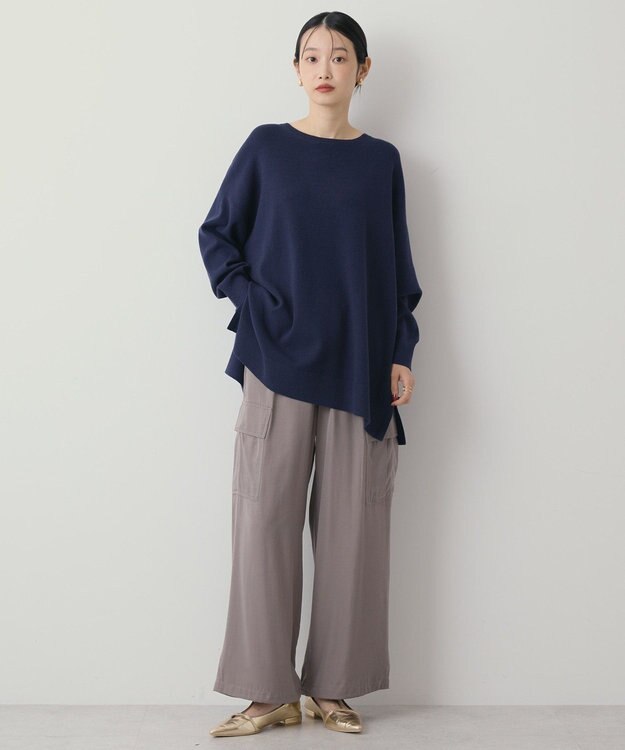 AMERICAN HOLIC バイパチロングニットプルオーバー Navy