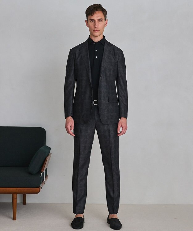 GOTAIRIKU セットアップ仕様【猛暑対応の7機能】カラミ セットアップジャケット_グレンチェック(26年モデル) グレー×グレンチェック柄