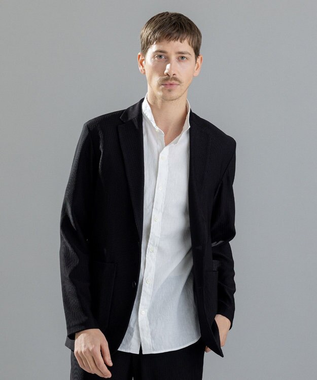 JOSEPH HOMME ソフトプリーツストレッチ / ジャケット ブラック系