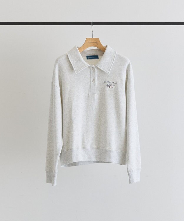AMERICAN HOLIC 【BEVERLY HILLS POLO CLUB】裏毛ポロスウェット Oatmeal