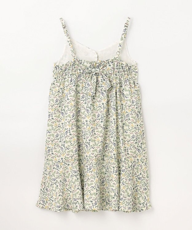 ANY KIDS フラワープリント キャミ ワンピース オフホワイト系