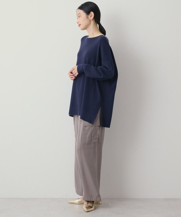 AMERICAN HOLIC バイパチロングニットプルオーバー Navy