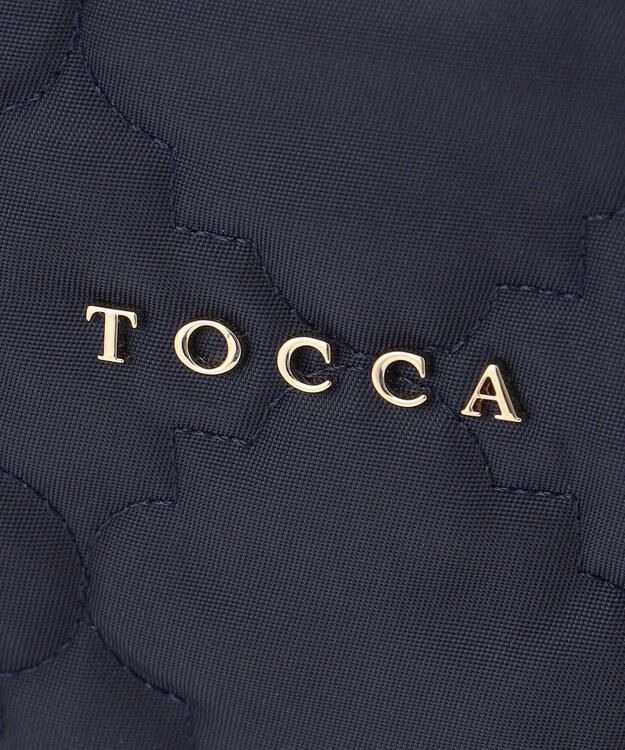 TOCCA 【A4サイズ対応・撥水】CHECKER CLOVER QUILTBAG キルトバッグ ネイビー系