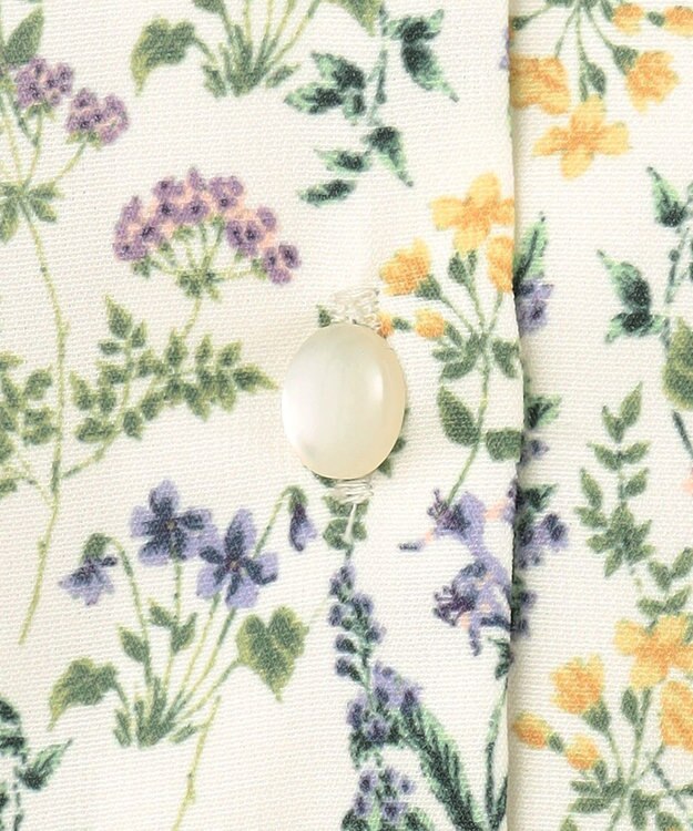 ANY KIDS フラワープリント キャミ ワンピース オフホワイト系