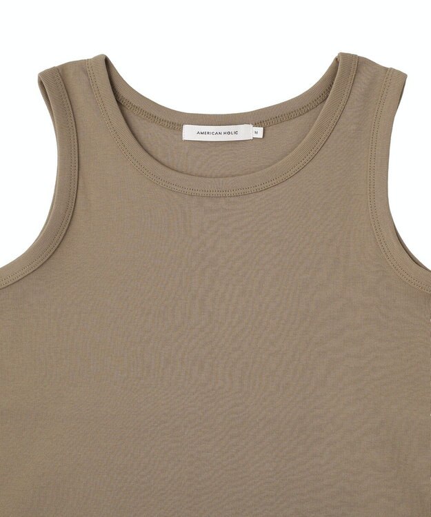 AMERICAN HOLIC 【２点セット】メッシュレイヤードタンクトップ Mocha