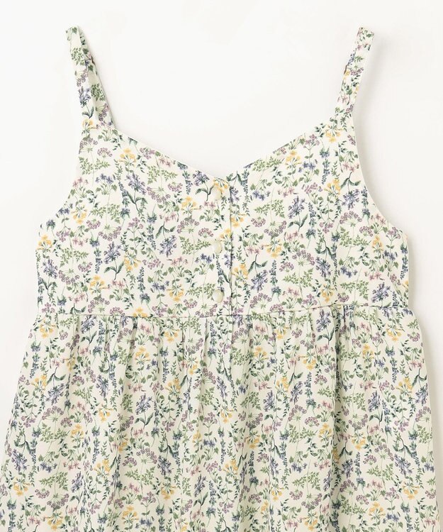 ANY KIDS フラワープリント キャミ ワンピース オフホワイト系