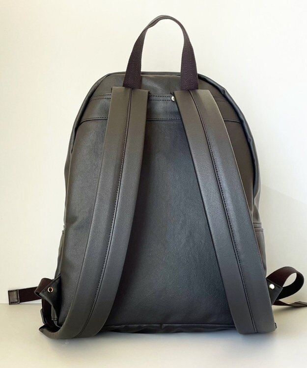 Hekhèr Le Style de Vie 【日本製 / A4サイズ対応/汚れにくい】PUコットンキャンバス リュックサック ブラック