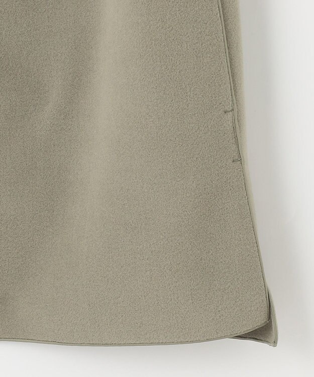 UNFILO 【セットアップ対応】ウールライク ジレ ライトグリーン系