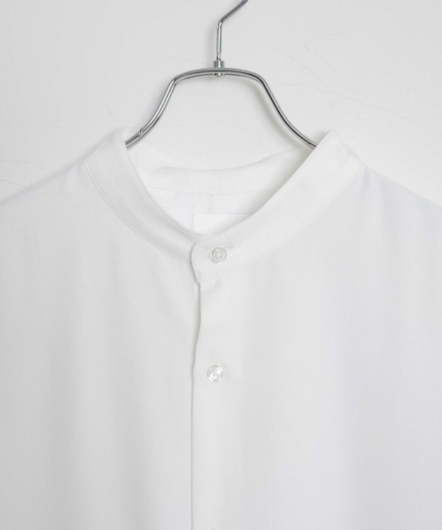 WEGO トロミBIGバンドカラーシャツ（S） ホワイト