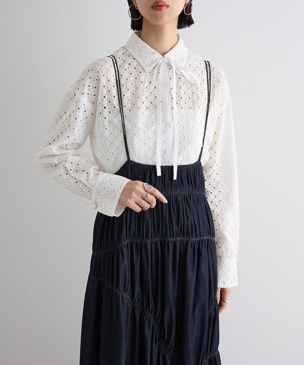 Green Parks ギャザースカート Indigo