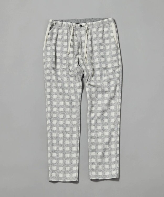 JOSEPH ABBOUD MOUNTAIN 【SPACE／UNISEX】フランネルジャージーチェック パンツ ライトグレー系3