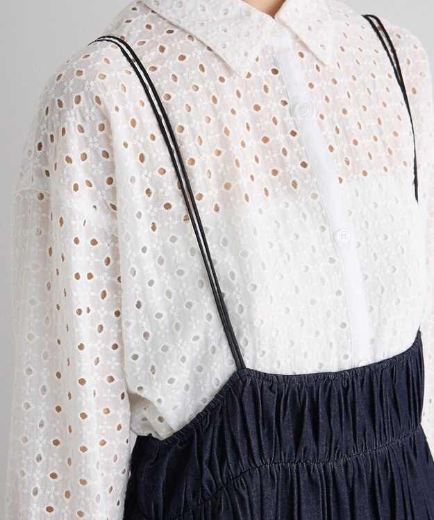 Green Parks ギャザースカート Indigo