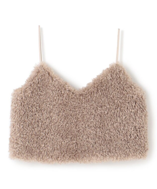 uncrave 【手洗い可】シープライク ファー ビスチェ（uncrave STANDARD） グレージュ