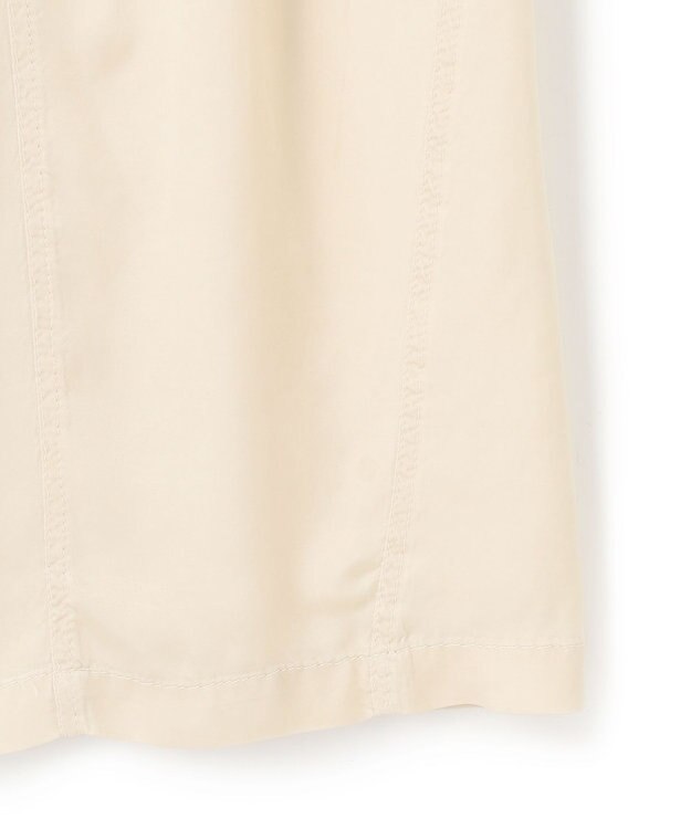 BEIGE， 【洗える】PAWPAW / ウエストリボンタックスカート Meringue