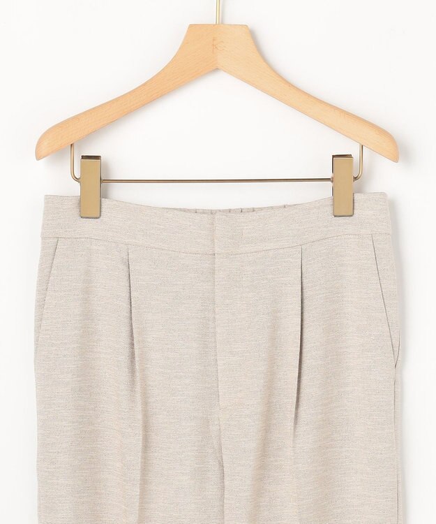 組曲 L 【先行予約】ライトリネンライクテーパード パンツ ベージュ系