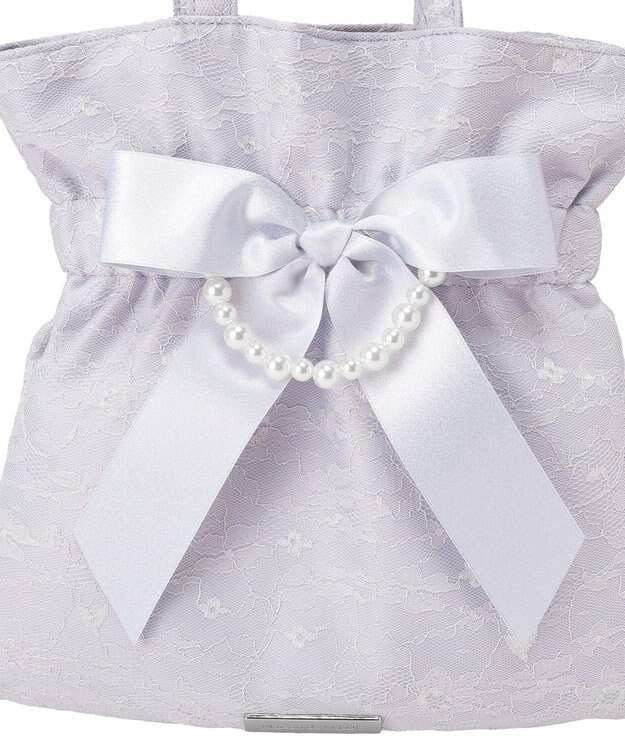 Maison de FLEUR ブルーマニアリボン２Ｗａｙトートバッグ Grayish Blue