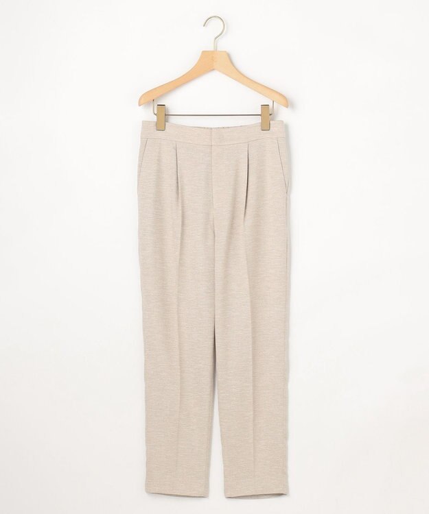組曲 L 【先行予約】ライトリネンライクテーパード パンツ ベージュ系