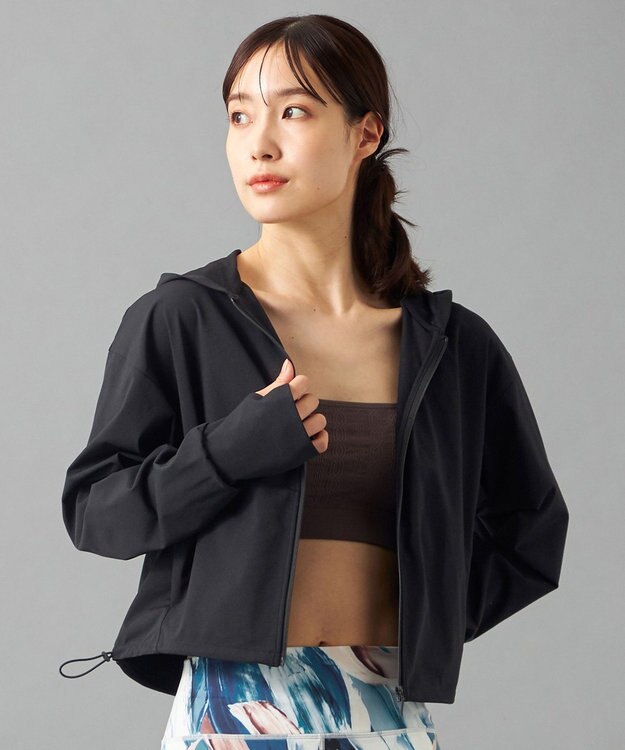 Chacott Chacott BALANCE EasyCare+ ジップジャケット ブラック