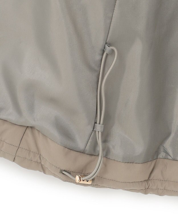 ICB L パディングロングコート アッシュカーキ系