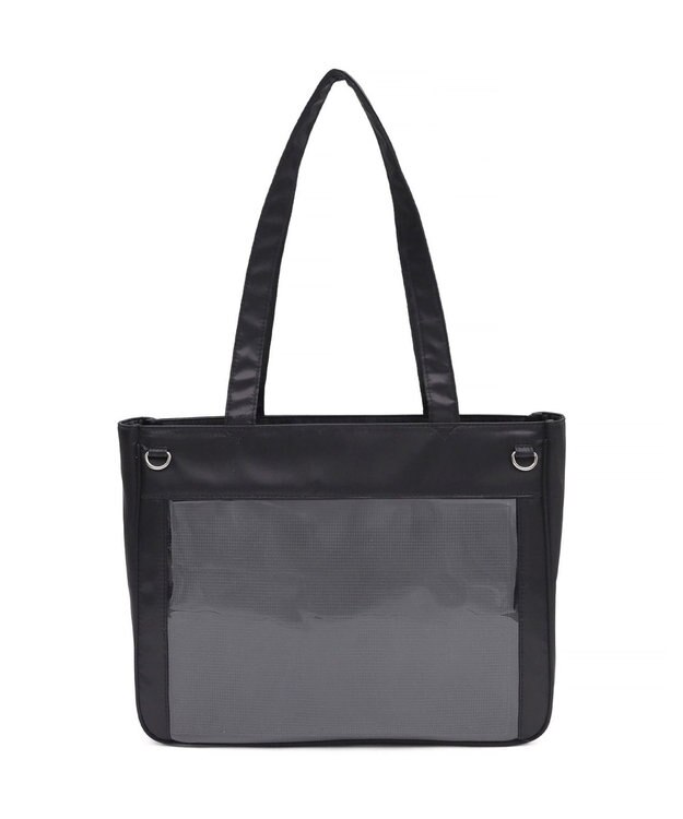 WEGO 【痛バ＆推し活グッズ】ときめきサテン痛バッグS ブラック