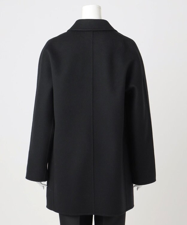 23区 L 【エステータ】ショートビーバー ウールコート ブラック系