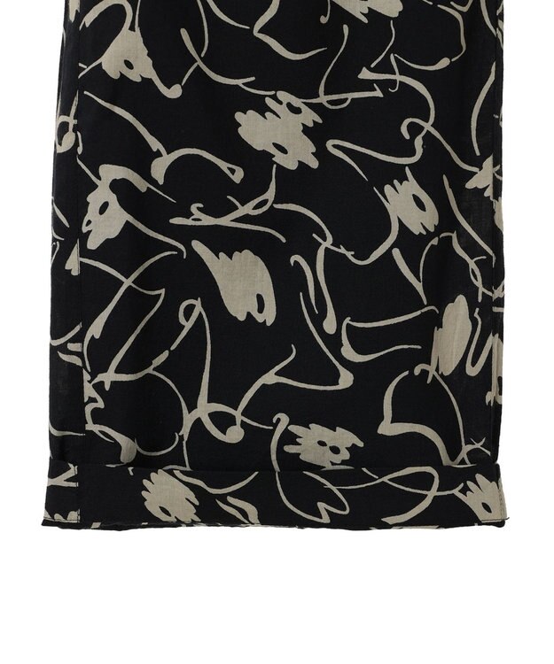 CRAFT STANDARD BOUTIQUE インド綿アソート柄イージーパンツ Black