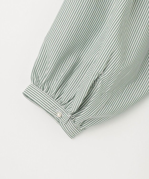 ANY 【UVカット・吸水速乾・抗菌防臭】バルーンスリーブブラウス グリーン系3