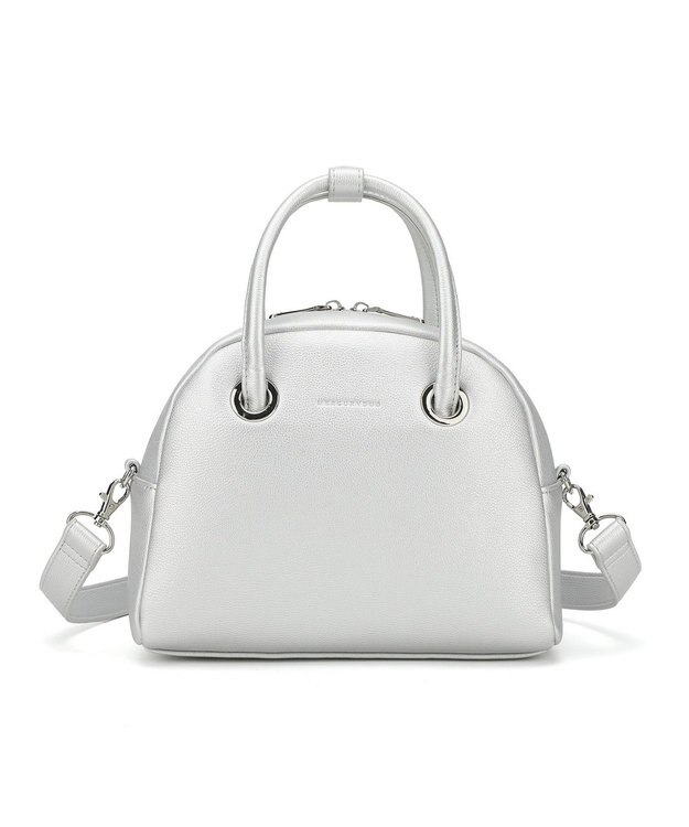 style code 【MERCURYDUO/マーキュリーデュオ】メタルアイレット　ミニボストン シルバー