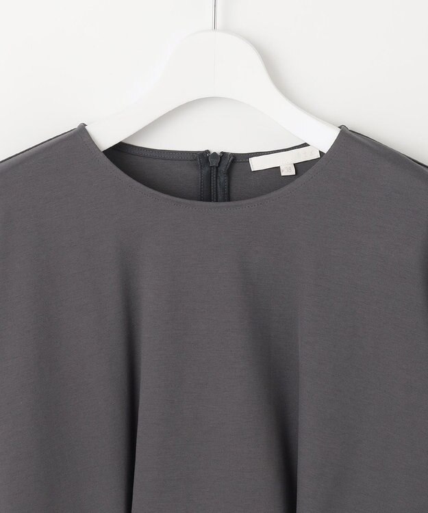 自由区 S クリアコットンポンチタックジャージ カットソー スレート