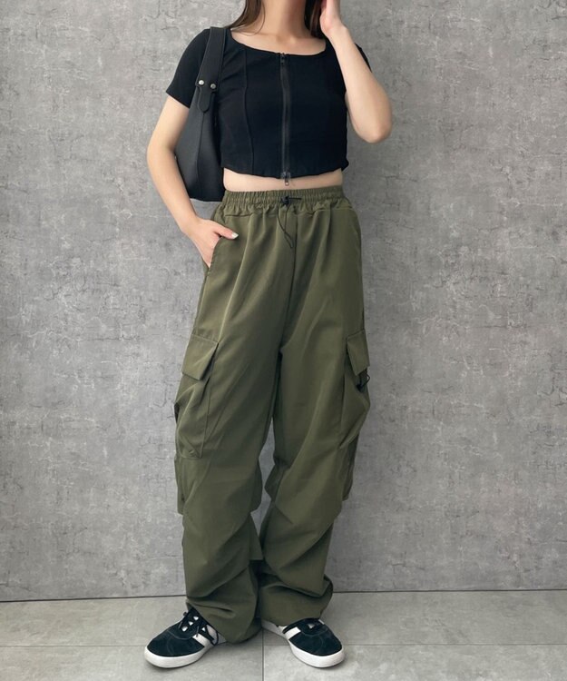 WEGO WジップカーブヘムT ブラック