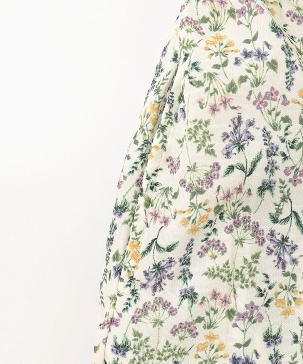 ANY KIDS フラワープリント キャミ ワンピース オフホワイト系