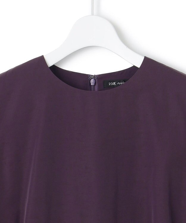 23区 【APPLAUDIR】ソフトタフタ ドレス パープル系