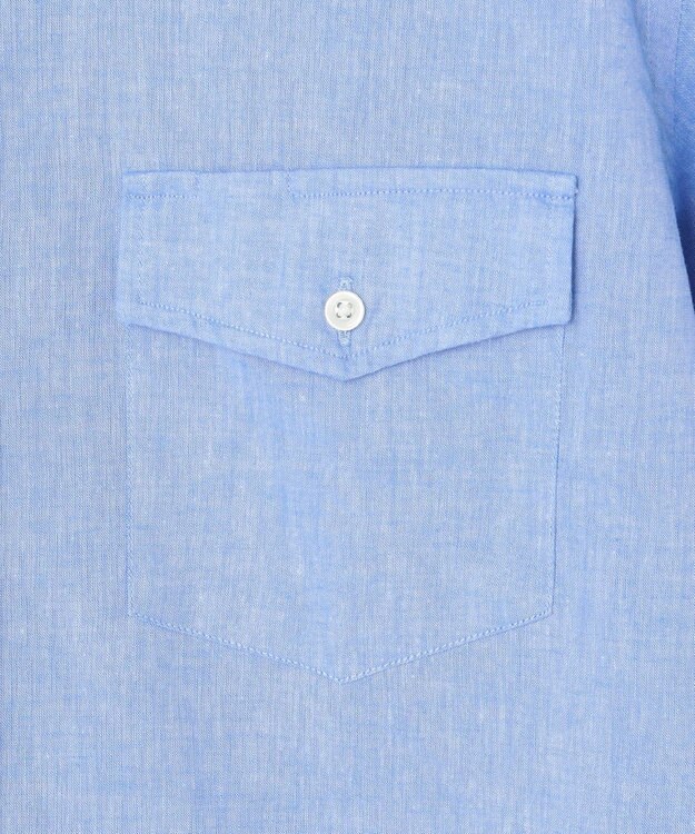 J.PRESS MEN 【WEB・一部店舗限定】コットンリネン シャツ/B.D サックスブルー系