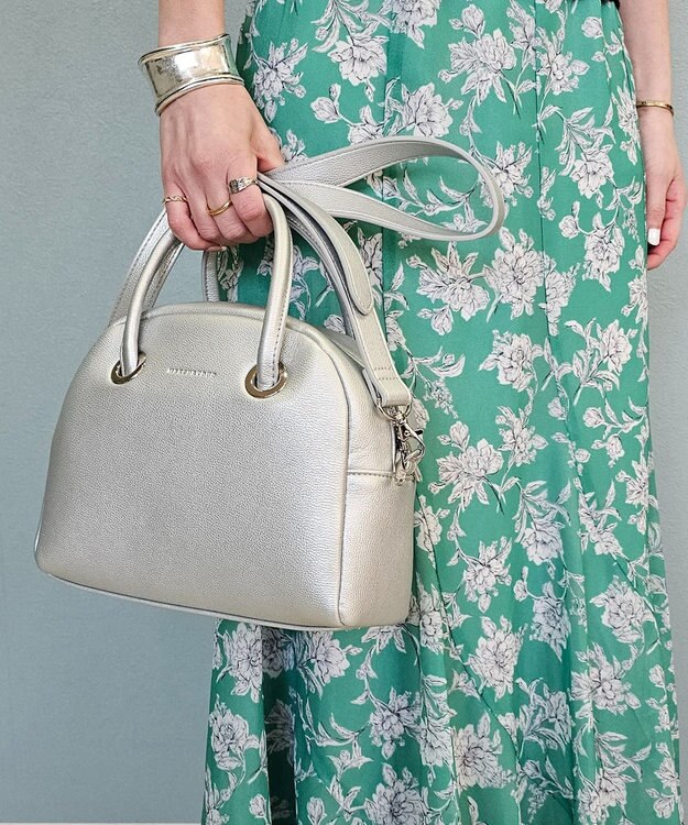 style code 【MERCURYDUO/マーキュリーデュオ】メタルアイレット　ミニボストン シルバー