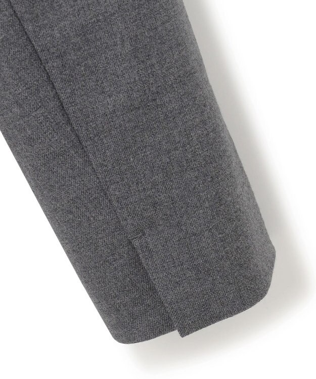 ICB 【セットアップ対応】ウールストレッチ テーラードジャケット チャコール系