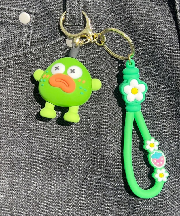 WEGO たべものモンスターキーホルダー グリーン