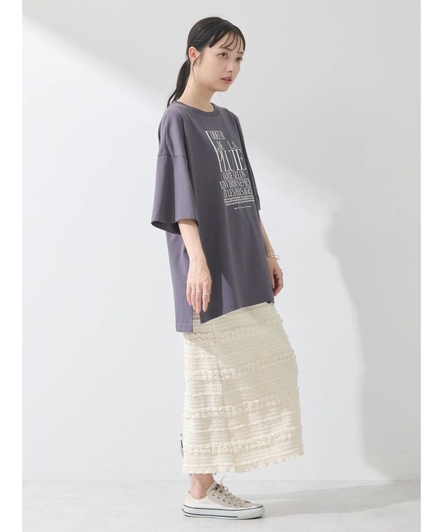 earth music&ecology Ｌ’ｏｄｅｕｒ　ルーズＴ Charcoal Gray