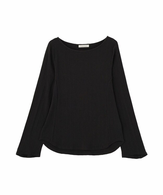Green Parks チェーンリブカットプルオーバー Black